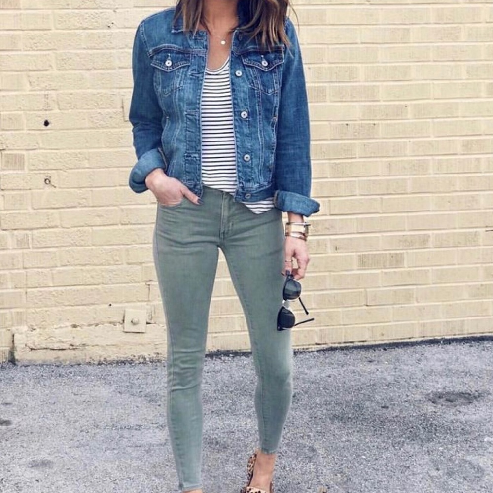 J.Crew Distressed Denim Jacket